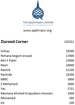 Durood corner October 2022